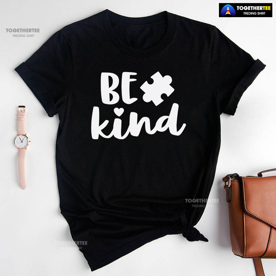 Be Kind Autism Puzzle Piece T-Shirt – Men’s Tee