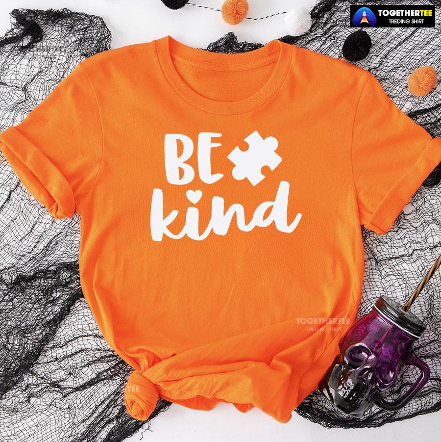 Be Kind Autism Puzzle Piece T-Shirt – Men’s Tee - Image 9