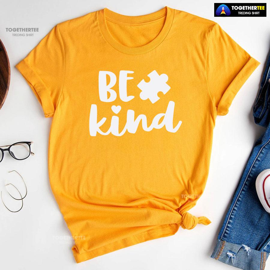 Be Kind Autism Puzzle Piece T-Shirt – Men’s Tee - Image 10
