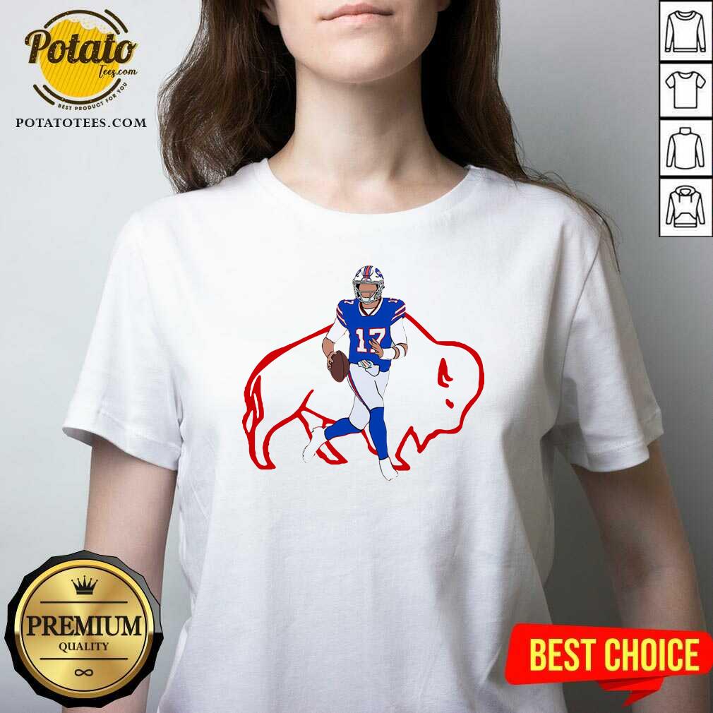 Pretty Buffalo Bills 17 Josh Allen Rugby Ball Shirt - Image 2