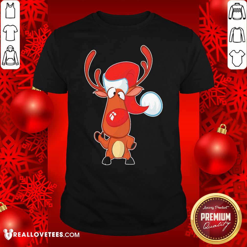 Premium Reindeer Santa Christmas Shirt