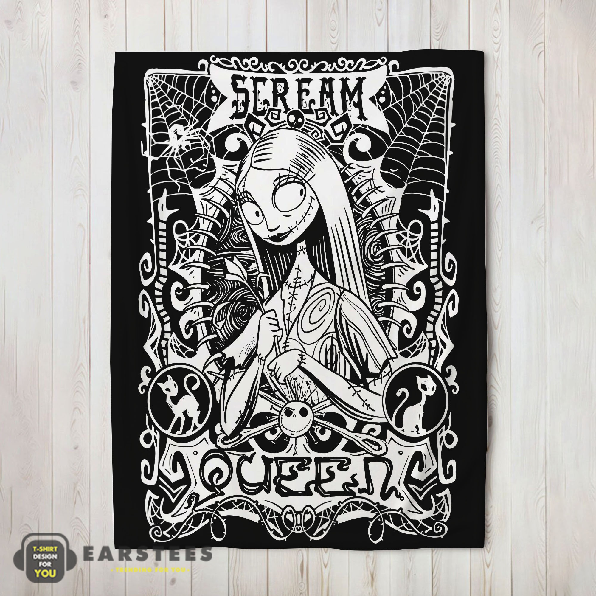 Good Disney The Nightmare Before Christmas Sally Scream Queen Blanket Fleece Customized Blanket