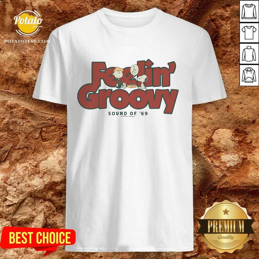 Schroeder Feelin Groovy Snoopy and Peanut Music T-shirt