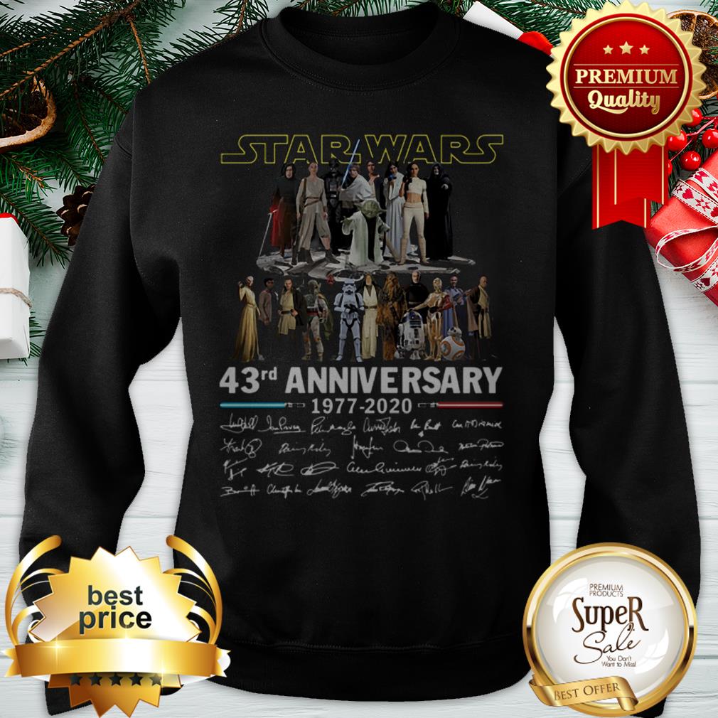 Star Wars 43rd Anniversary 1977-2020 Characters Signatures Shirt - Image 4