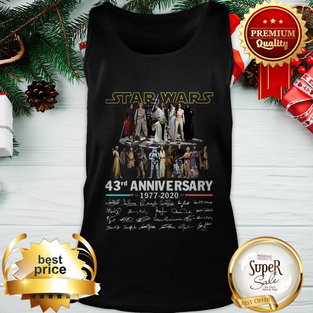 Star Wars 43rd Anniversary 1977-2020 Characters Signatures Shirt - Image 3