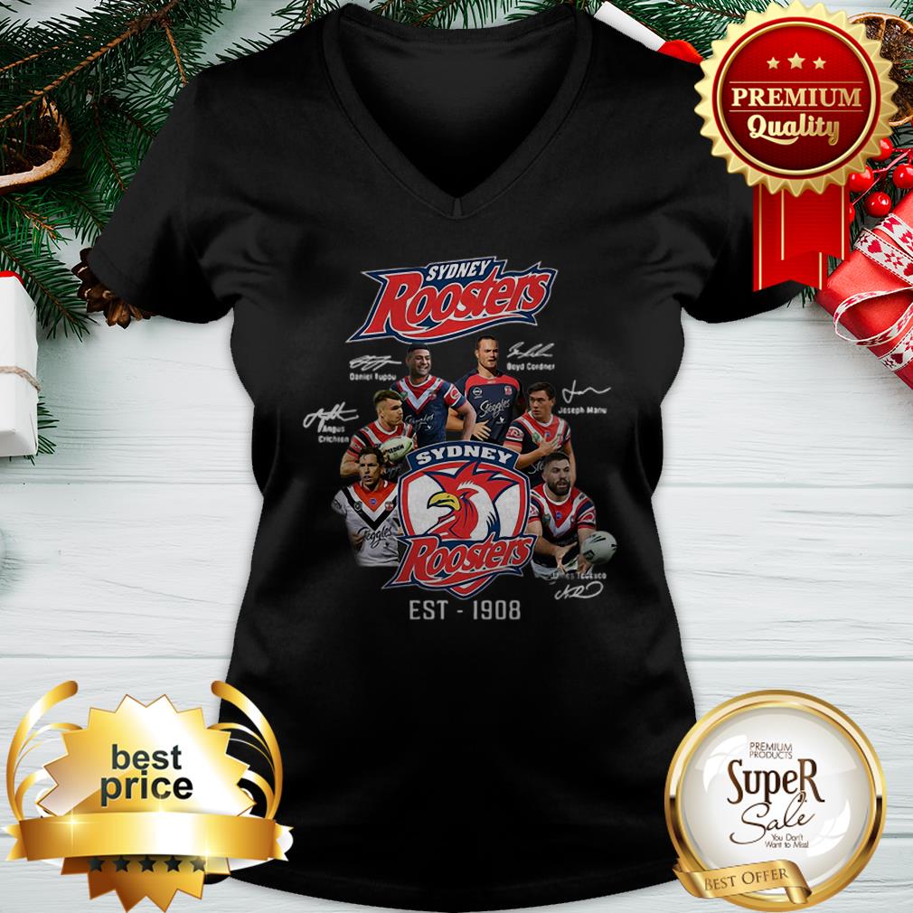 Sydney Roosters Est 1908 Signatures Shirt - Image 2