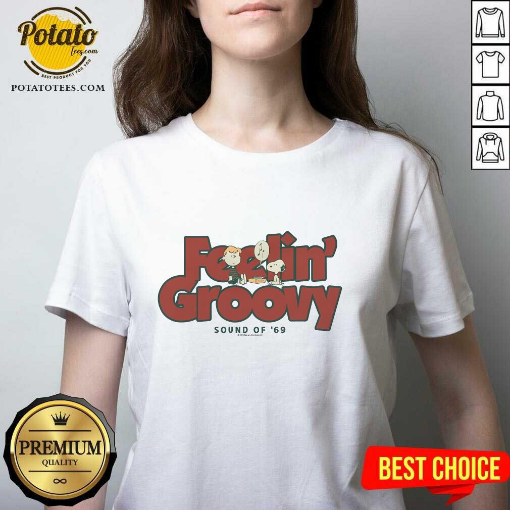Schroeder Feelin Groovy Snoopy and Peanut Music T-shirt - Image 2