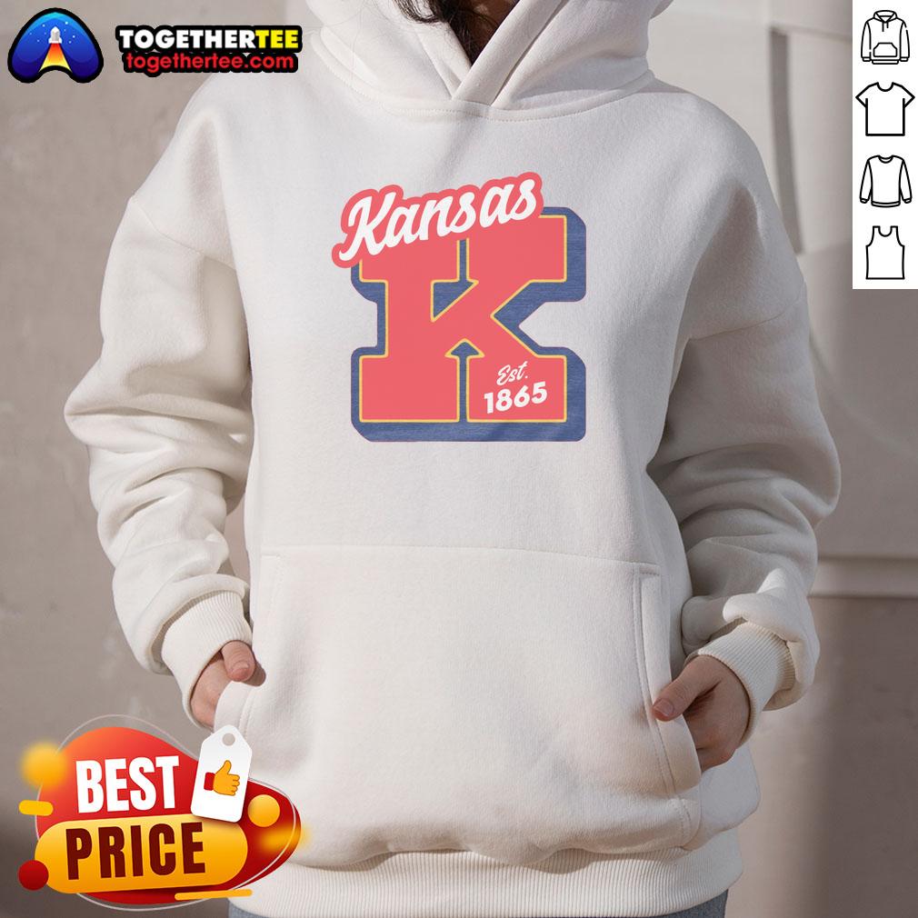 Nice Kansas Est 1865 Heather Red T-Shirt - Image 2
