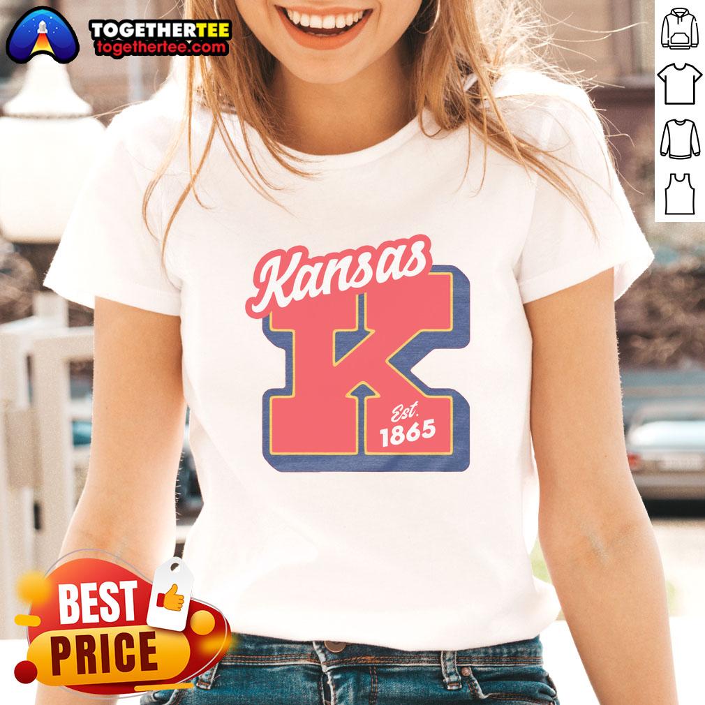Nice Kansas Est 1865 Heather Red T-Shirt - Image 3