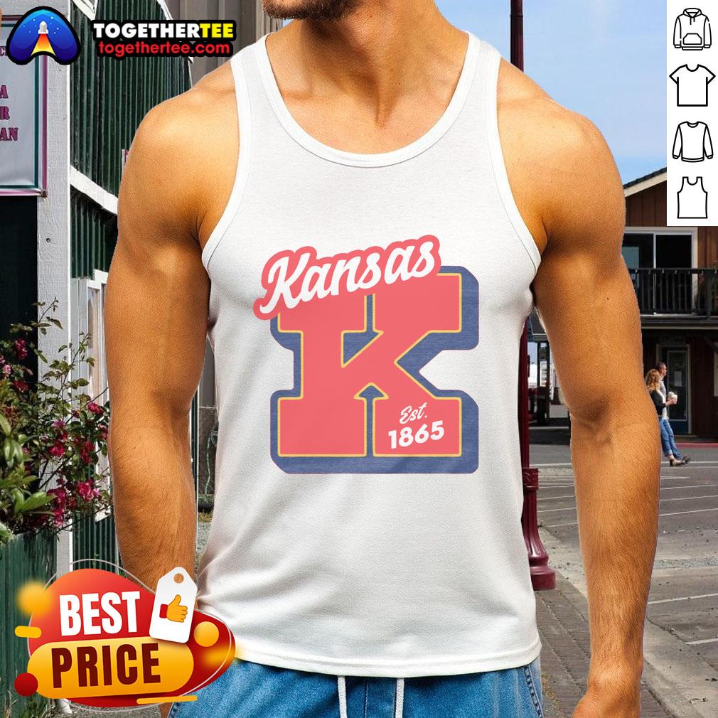 Nice Kansas Est 1865 Heather Red T-Shirt - Image 4