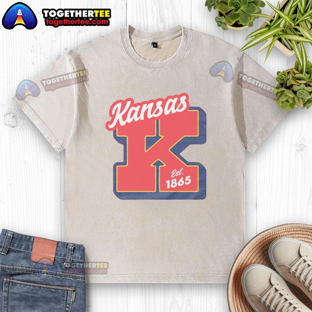 Nice Kansas Est 1865 Heather Red T-Shirt - Image 6