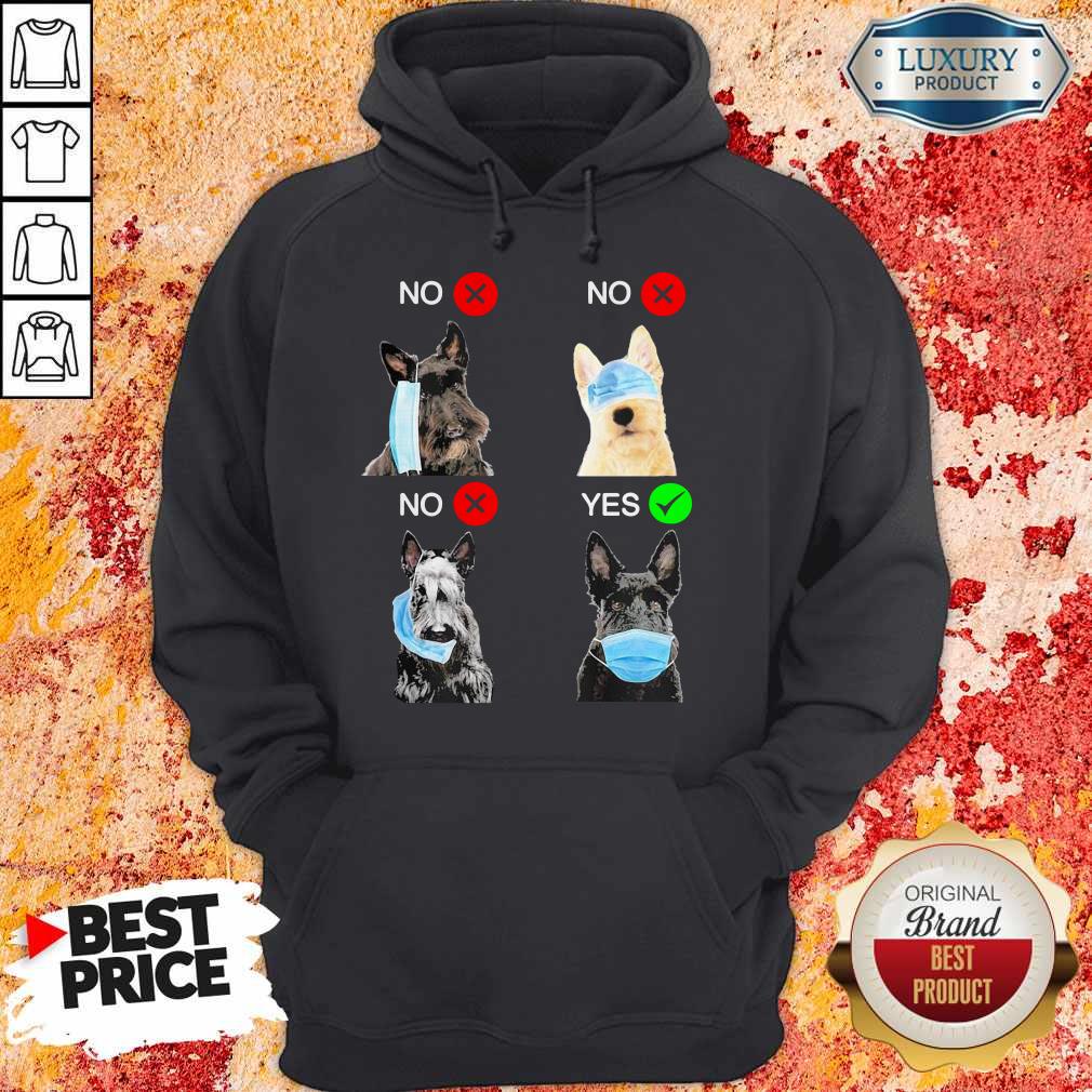 Scottish Terrier Dogs Right Way To Wear Mask Shirt - Image 5