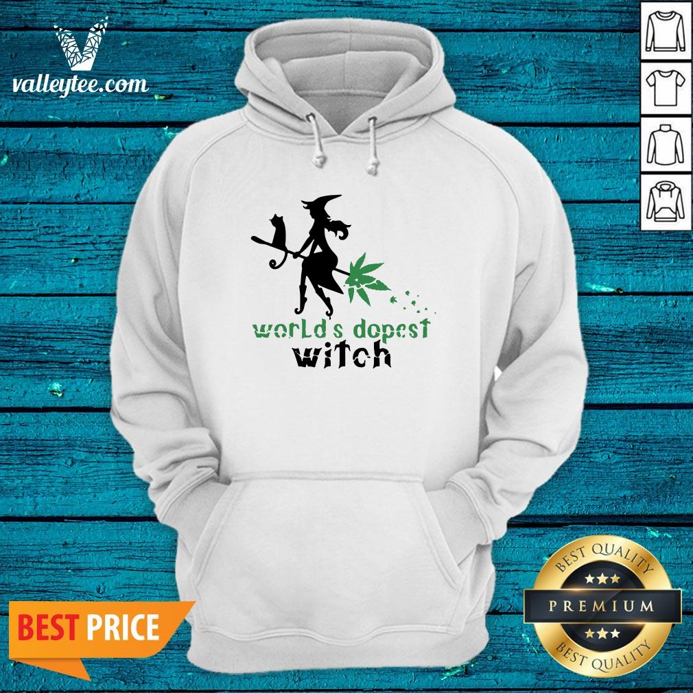Top Weed Worlds Dopest Witch Shirt - Image 3