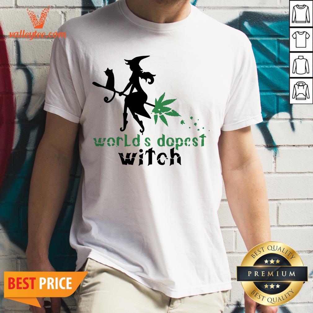 Top Weed Worlds Dopest Witch Shirt