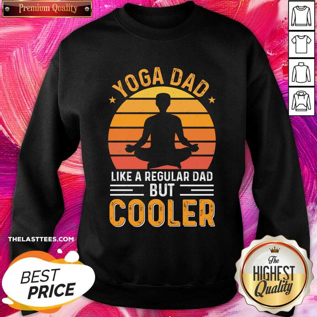 Yoga Dad Like A Regular Dad But Cooler Vintage Shirt - Image 3