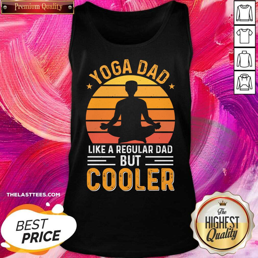 Yoga Dad Like A Regular Dad But Cooler Vintage Shirt - Image 2