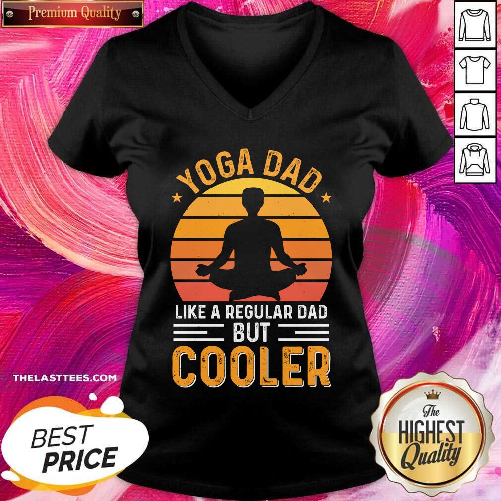 Yoga Dad Like A Regular Dad But Cooler Vintage Shirt - Image 5