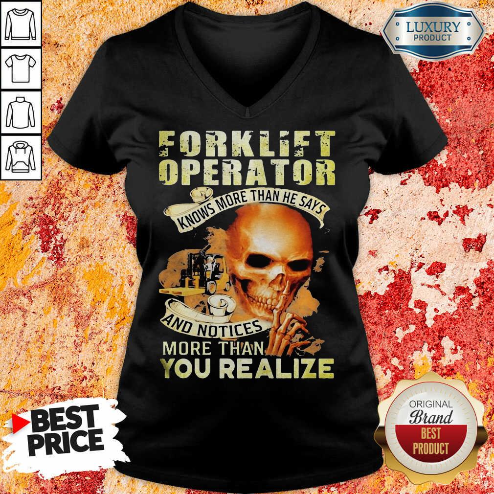 Forklift Operator More Than You Realize Shirt - Image 5