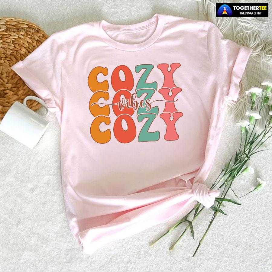Cozy Vibes Thanksgiving T-Shirt - Image 6