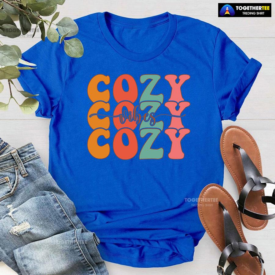Cozy Vibes Thanksgiving T-Shirt - Image 7