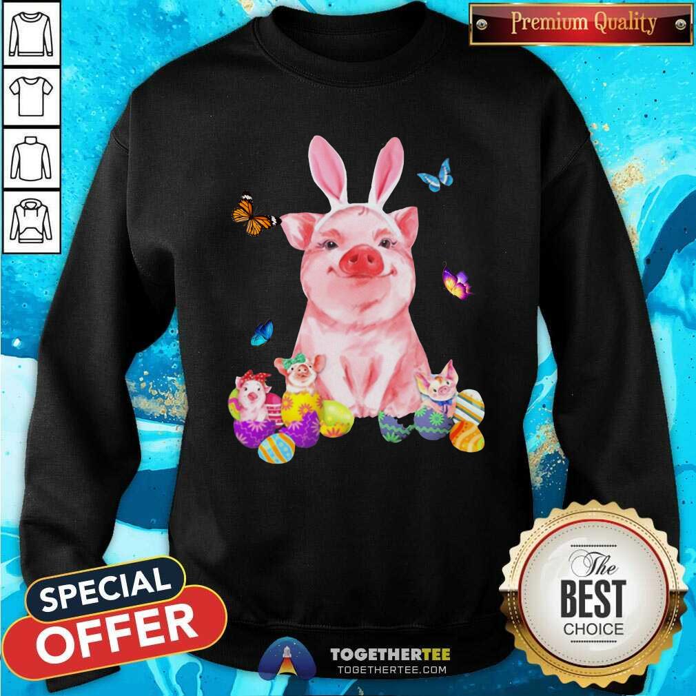 Premium Baby Pigs And Rabbit Easter Shirt - Image 4