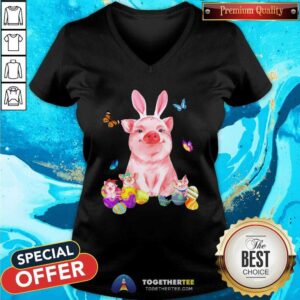 Alternative view of Premium Baby Pigs And Rabbit Easter Shirt
