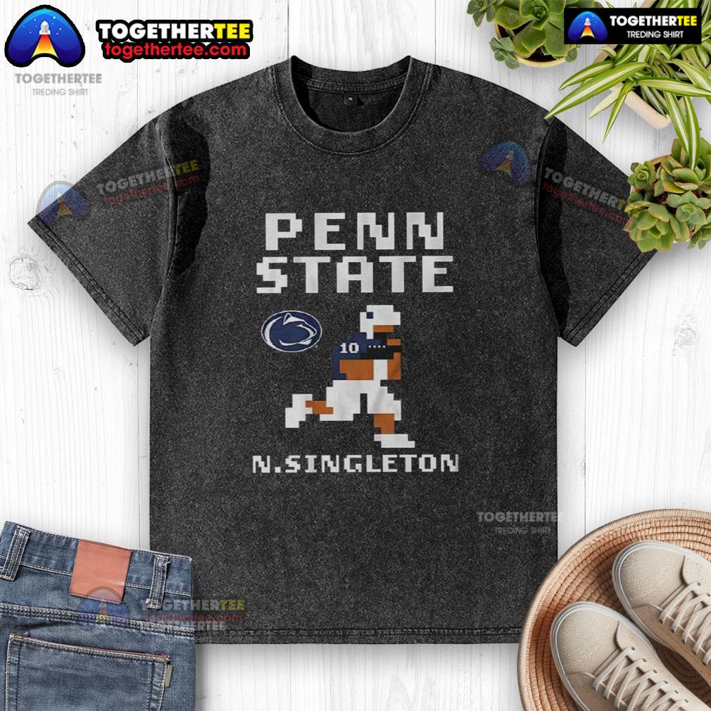 Pretty Penn State Nittany Lions Football Nicholas Singleton Retro Baller T-Shirt - Image 6
