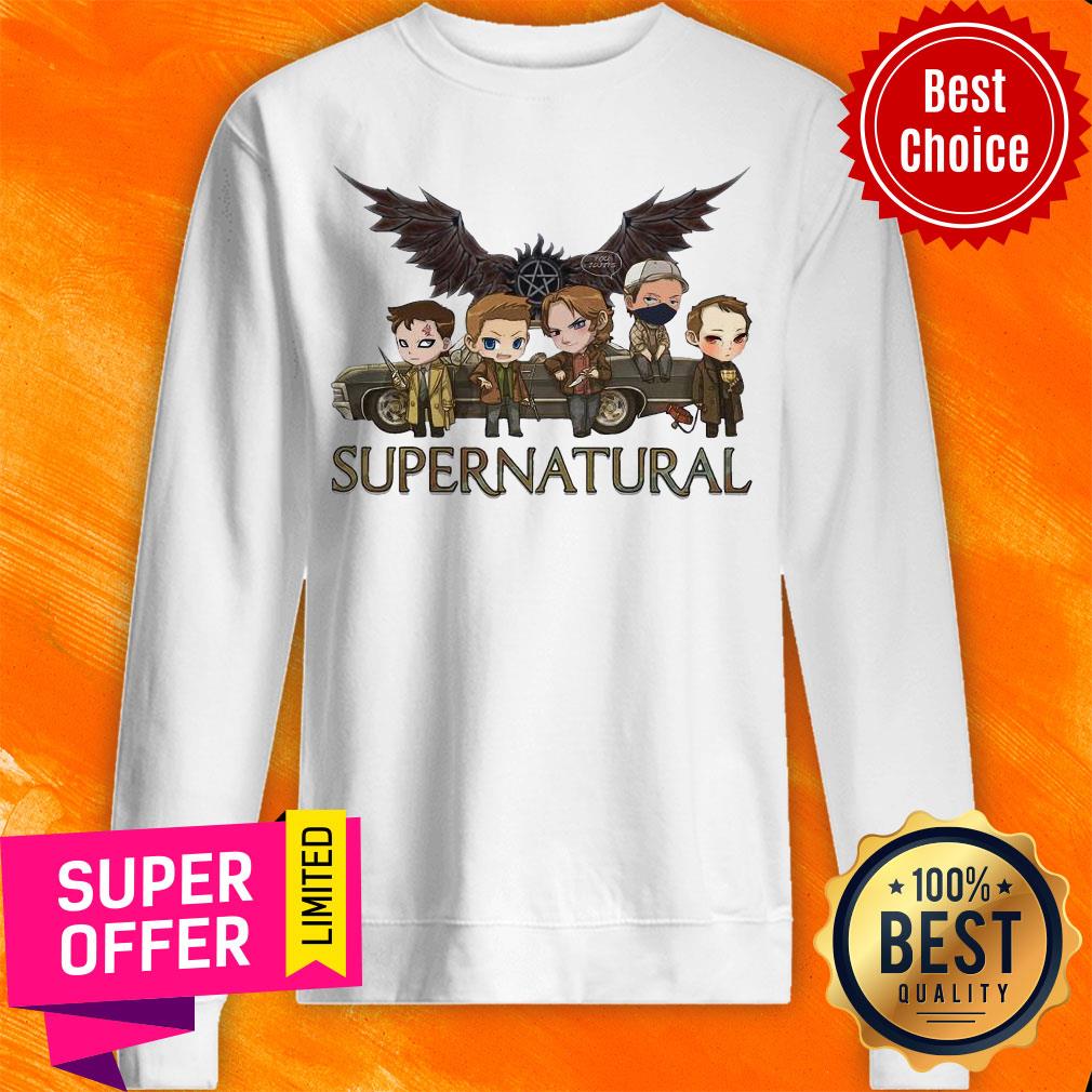 Awesome Supernatural Chibi You Idjits Shirt - Image 3