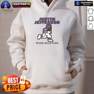 Alternative view of Top Justin Jefferson Minnesota Vikings Wide Receiver Pixel T-Shirt