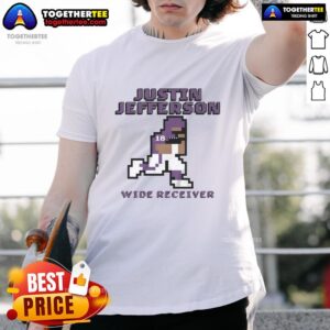 Top Justin Jefferson Minnesota Vikings Wide Receiver Pixel T-Shirt