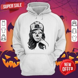 Alternative view of Skull Sugar Girl Day Of The Dead Shirt