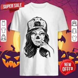 Skull Sugar Girl Day Of The Dead Shirt