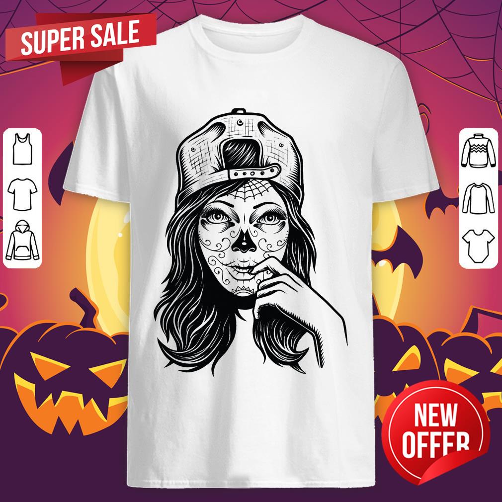 Skull Sugar Girl Day Of The Dead Shirt