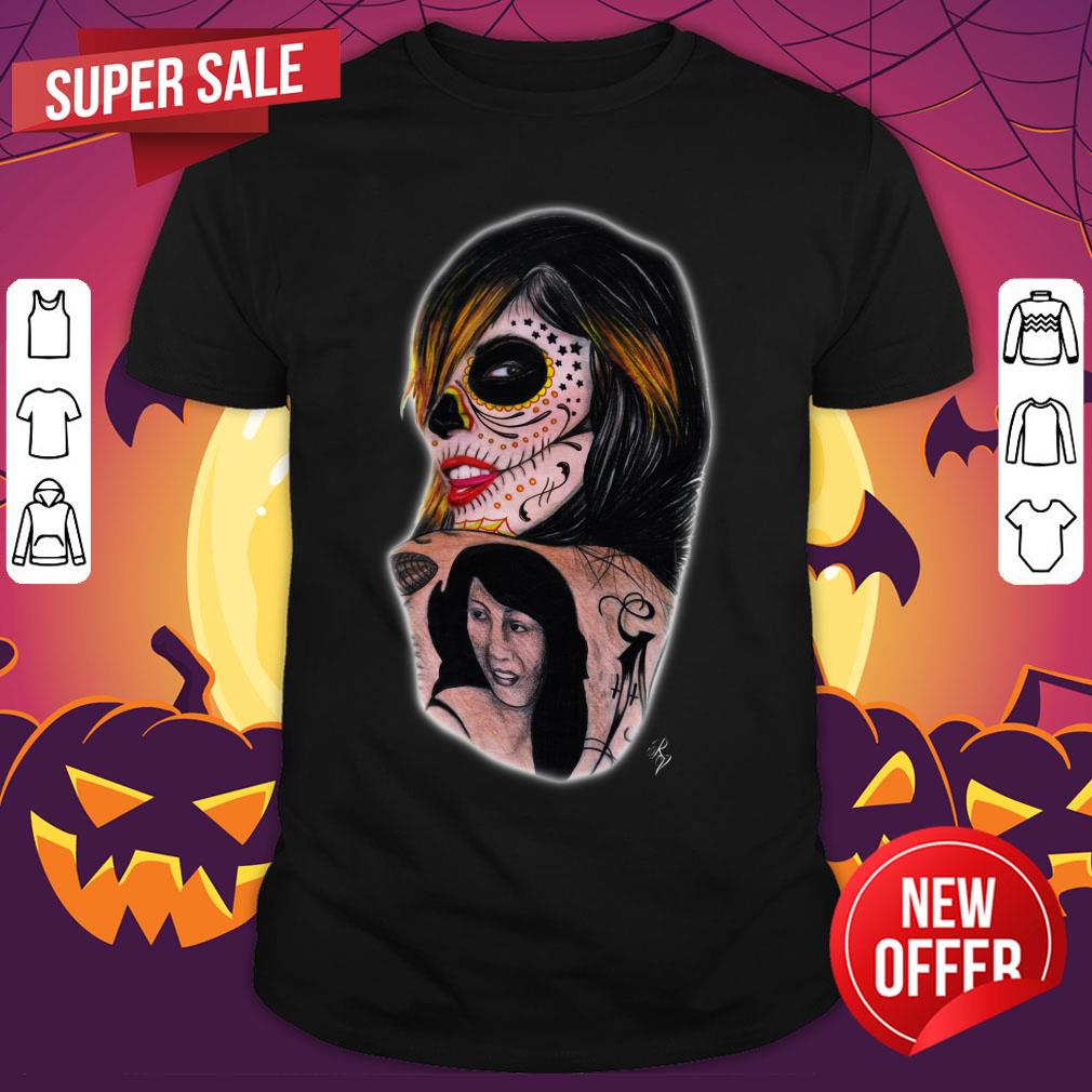 Sugar Skull Girl Kat Von D Day Of The Dead Shirt