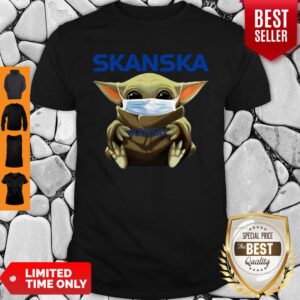 Awesome Baby Yoda Mask Hug Skanska Coronavirus Shirt