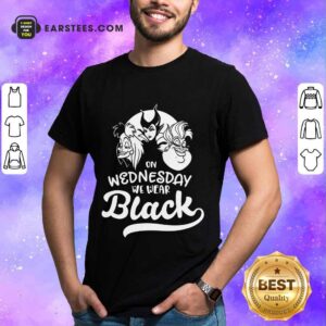 Top Maleficent On Wednesday We Wear Black Shirt