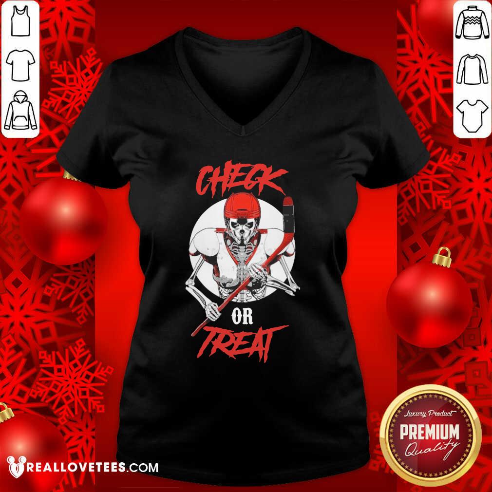 Pro Skeleton Hockey Check Or Treat Shirt - Image 5