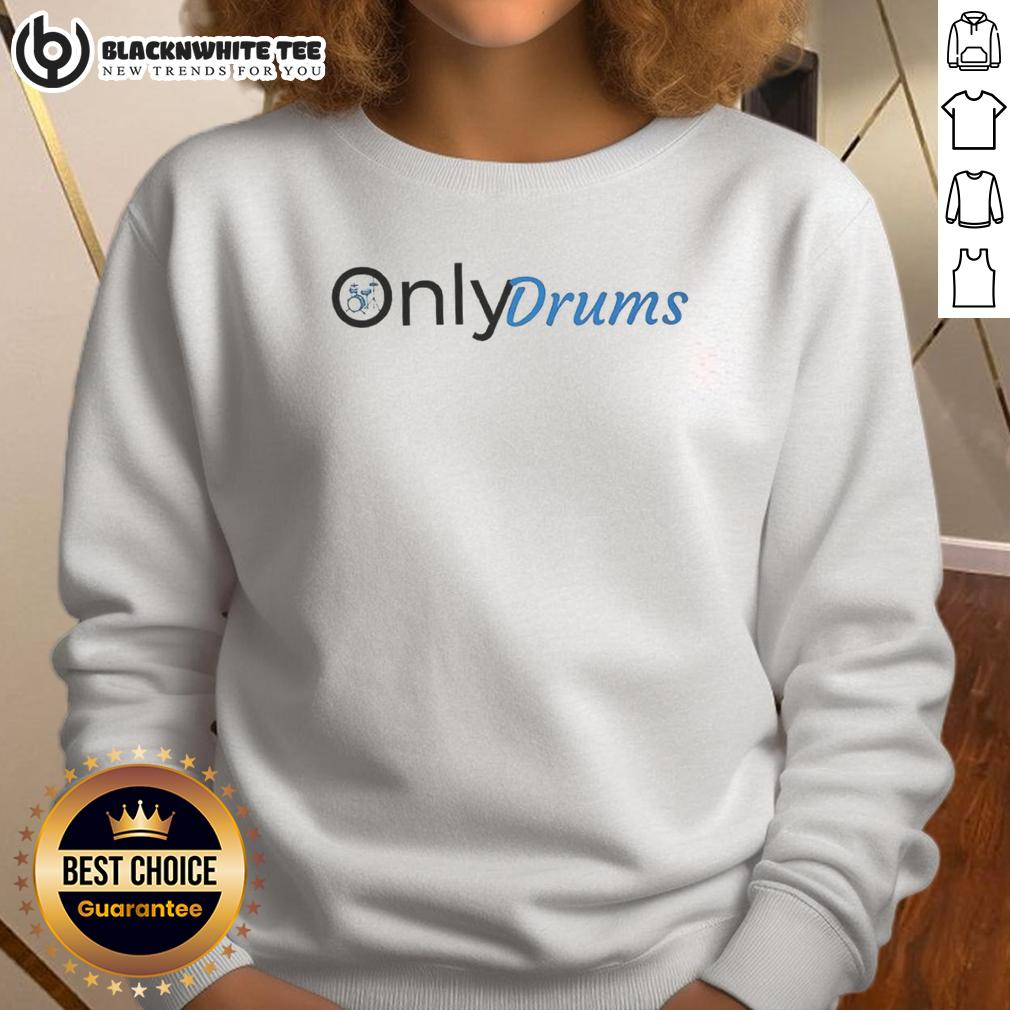 Original Only Drums Logo Parody T-Shirt - Image 5