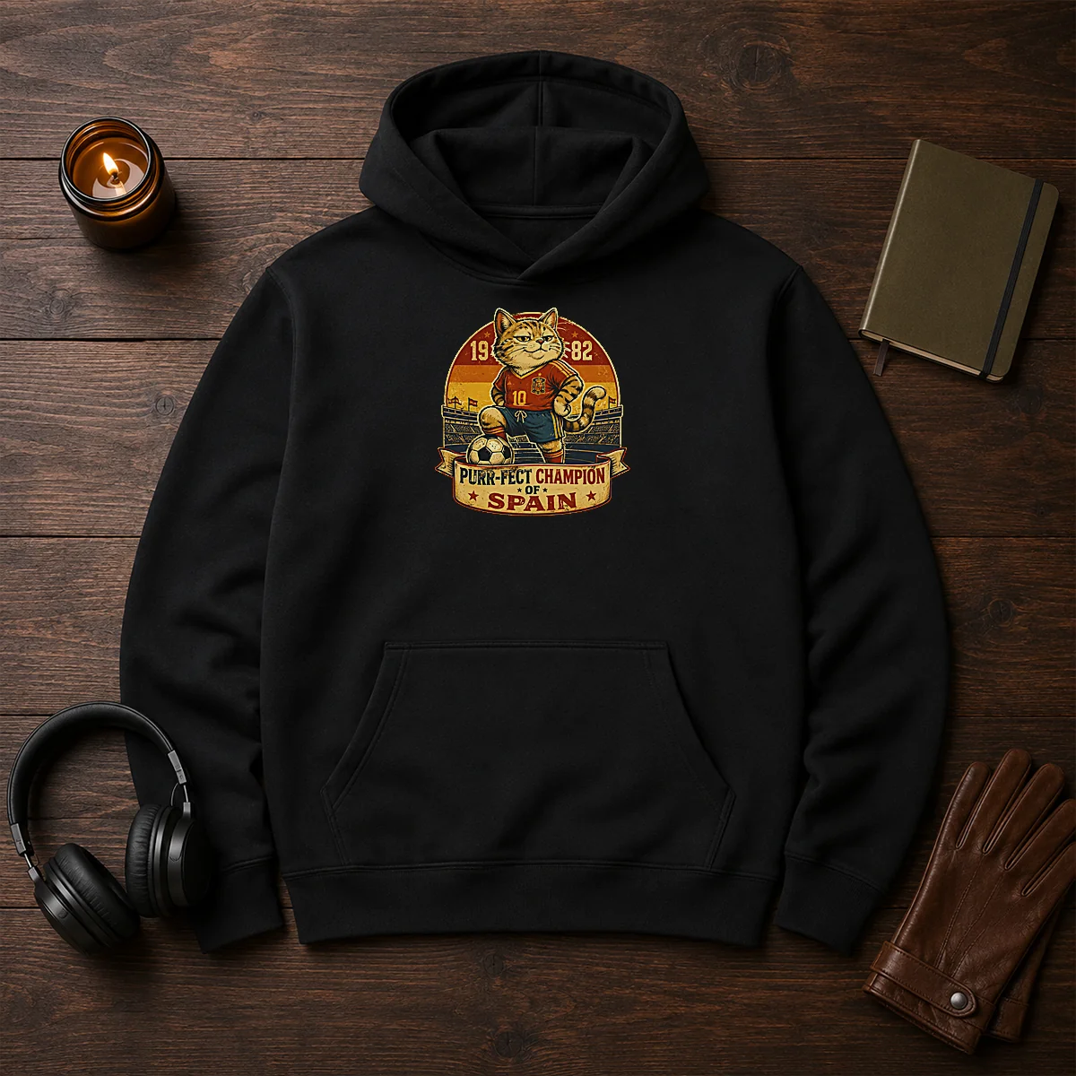 Nice Vintage Spanish Soccer Cat Meme Funny Shirt - Image 5