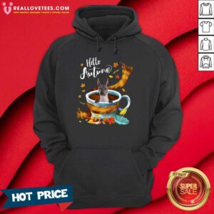 Alternative view of Nice Xoloitzcuintli Hello Autumn Shirt