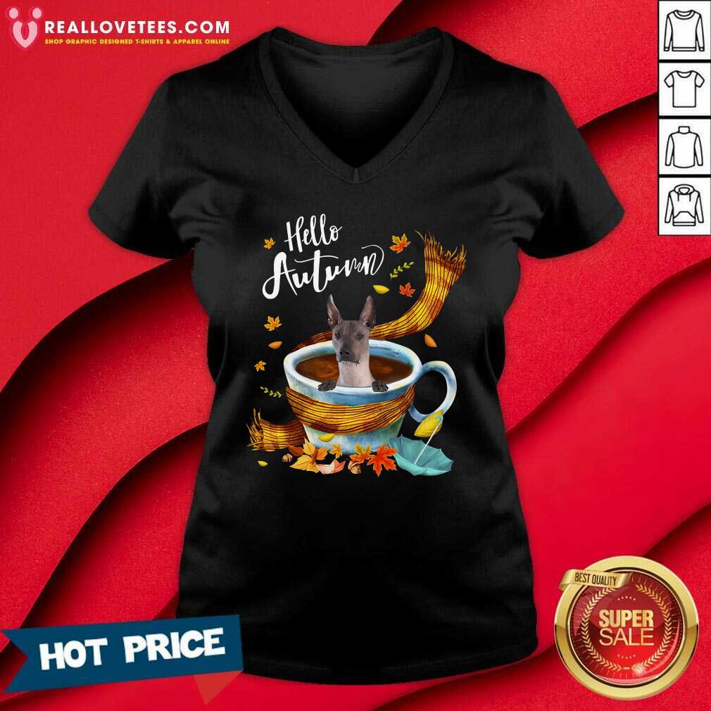 Nice Xoloitzcuintli Hello Autumn Shirt - Image 3