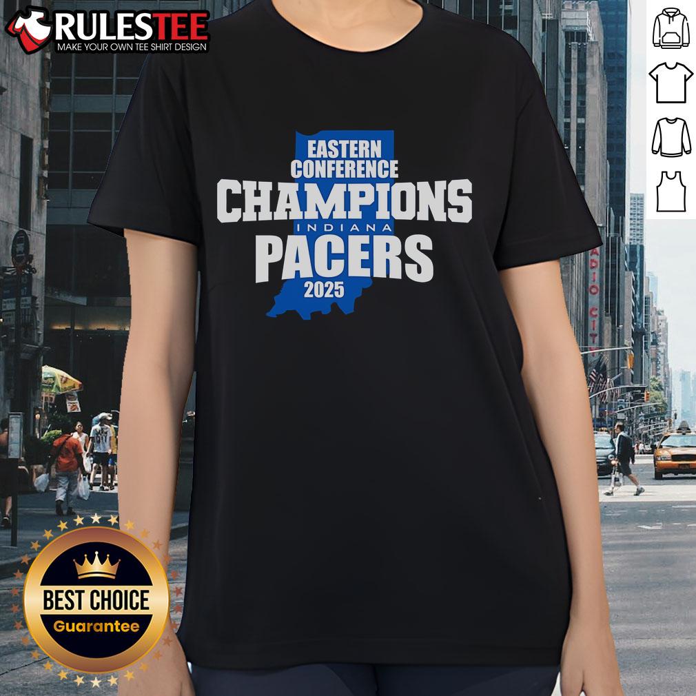 Good Indiana Pacers Eastern Conference Champions 2025 State T-Shirt - Image 4