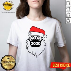 Alternative view of Cute Santa Wearing Mask 2020 Christmas Shirt
