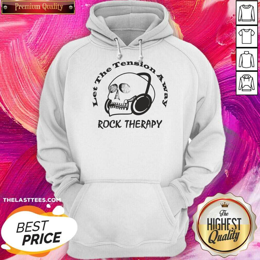 Let The Tension Away Rock Therapy Skull Shirt - Image 4