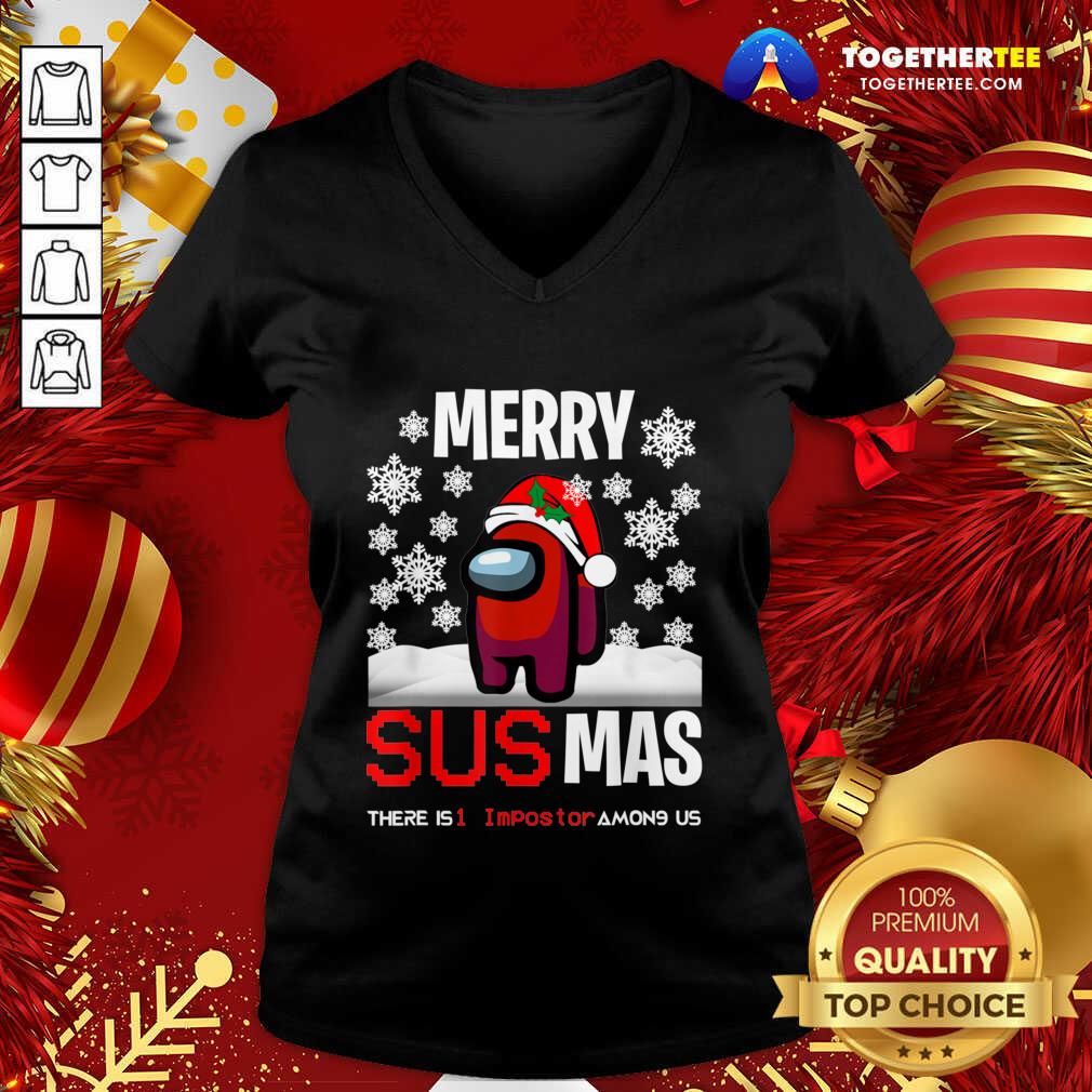 Original Among Us Merry Sus Mas Christmas Shirt - Image 2