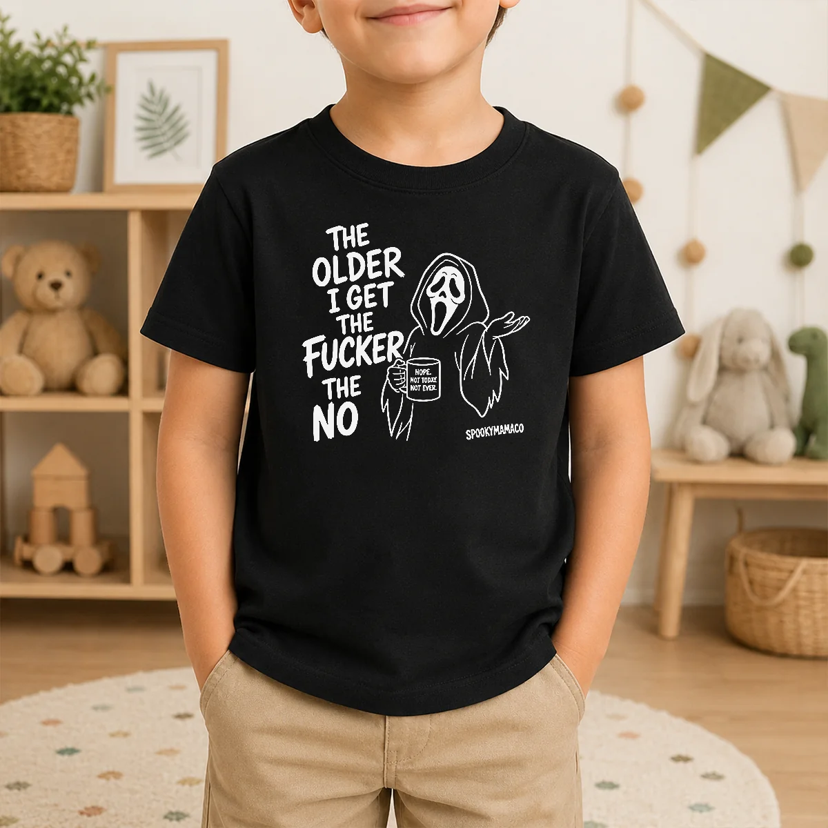 Hot The Older I Get The Fucker The No Ghost Face Nope Not Today Not Ever Shirt - Image 9