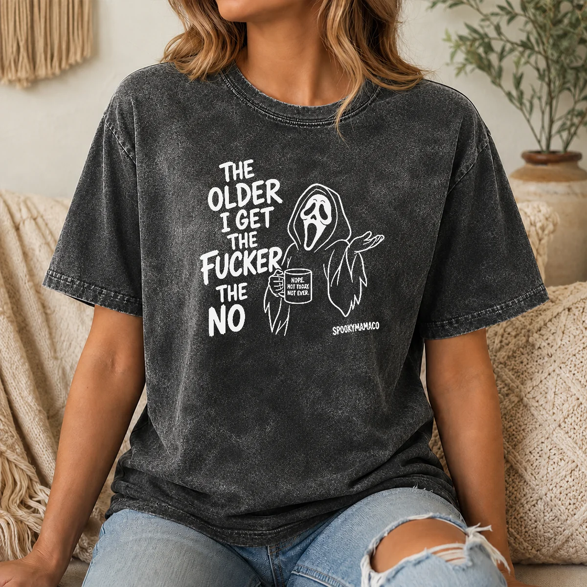 Hot The Older I Get The Fucker The No Ghost Face Nope Not Today Not Ever Shirt - Image 8