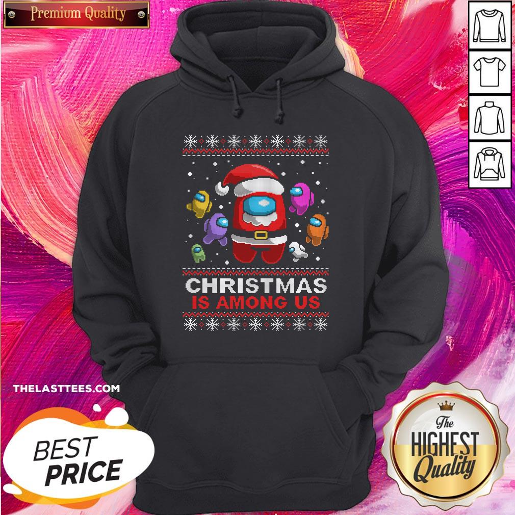 Nice Christmas Is Among Us Ugly Christmas Game Shirt - Image 5