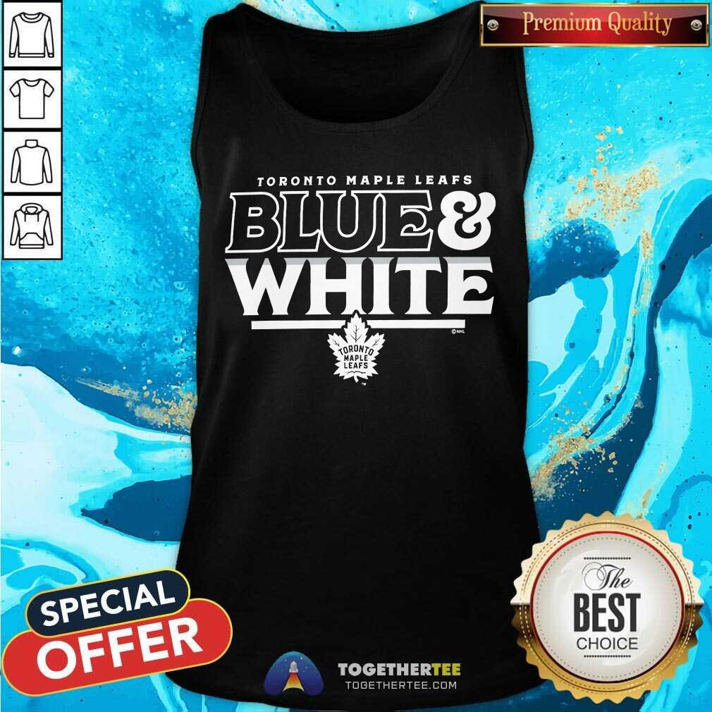 Toronto Maple Leafs NHL Blue White T-shirt - Image 4