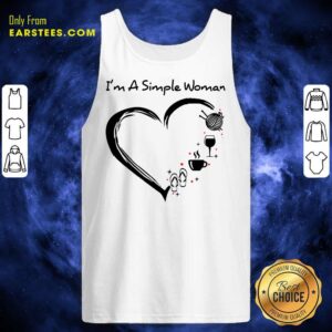 Alternative view of Top I’m A Simple Woman Heart Shirt